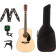 CD-60S Natural Acoustic Steel-String Guitar + Gig Bag and Accessories