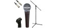 Shure SM58, microphone dynamique, support pour micro JB, rallonge XLR-XLR JB de 6 m, et clip  micro