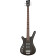 RockBass Corvette $$ LH 4-String Nirvana Black Transparent Satin basse électrique pour gauchers avec housse