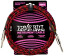 Ernie Ball Cble Tress Pour Instrument, Connecteur Droit, 3 M, Rouge/noir