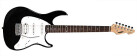 Guitare lectrique peavey raptor plus noire noir, blanc-instruments  cordes