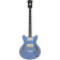 Excel Mini DC Tour Slate Blue guitare hollow body avec housse