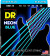 DR Strings Hi-Def Bleu Fluo lectrique Moyen