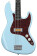 Fender Gold Foil Jazz Bass Sonic Blue EB Limited Edition basse lectrique avec housse deluxe
