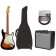 Player Stratocaster Sunburst PF + ampli, câble et housse