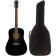 CD-60S Black Acoustic Steel-String Guitar + Gig Bag