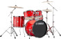 Rydeen Fusion 20'' Hot Red + Hardware + Cymbales