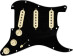 Fender Pickguard Strat Pickguard Strat Personnalis Fat 50 - S/S/S - Parchemin Blanc 0992340506 Noir