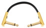 Flat Patch Cable Gold 10 cm