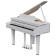 GP-6-PW piano à queue numérique blanc brillant