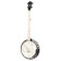 Falcon Series 5-string Lefthanded Banjo Transparent Charcoal banjo électro-acoustique pour gaucher avec housse