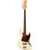 American Professional II Jazz Bass FL Olympic White RW basse électrique fretless avec étui