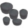 TOBAGO Housse Batterie, Kit Standard 12/13/16/22" et 14"x5,5", Nylon, Noir