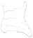3-Ply White 11-Hole Stratocaster Pickguard