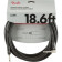 Professional Instrument Cable, Straight/Angle, 18.6', Black