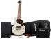 Carry-on travel guitar deluxe pack - white