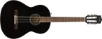 Fender CN-60S Guitare acoustique en nylon, touche noyer, noir