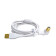 DJTT USB Chroma Câble White 1,5 m, fiche coudée - Câble pour DJ