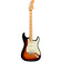 Player Plus Stratocaster MN 3-Color Sunburst guitare électrique avec housse deluxe