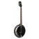 OBJ350/6-SBK Raven Series Satin Black banjo 6 cordes avec housse