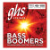 Ghs Jeu de cordes pour basses lectriques BASS BOOMERS - ML3045 - Medium Light - Longue Echelle - 045/100 Noir