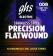 GHS PRECISION FLATS Jeu de cordes pour guitare lectrique Flatwound - 750 - Rock - 009/042