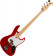 Metroexpress 21-fret hybrid p/j bass 4 (mn) - candy apple red