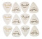 Classic Celluloid Pick White H
