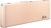 Classic wood strat/tele electric guitar case - shell pink