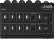 Monacor MMX-8 Mixeur audio miniature/table de mixage universelle, avec prise jack, noir