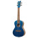 RUEL-MBL Element Series Concert Size Ukulele Metallic Blue ukulélé concert avec housse