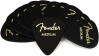 Fender 351 SHAPE CLASSIC PICKS Mdiators en Cellulod - Forme: 351 - Pack de 12 - paisseur: Medium - Couleur: Noir