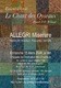 Ensemble Vocal Le Chant des Oyseaux - Chapelle de l'Institution des Chartreux - 15/03/2020 16:00