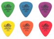 Different guitar picks and gauges example 