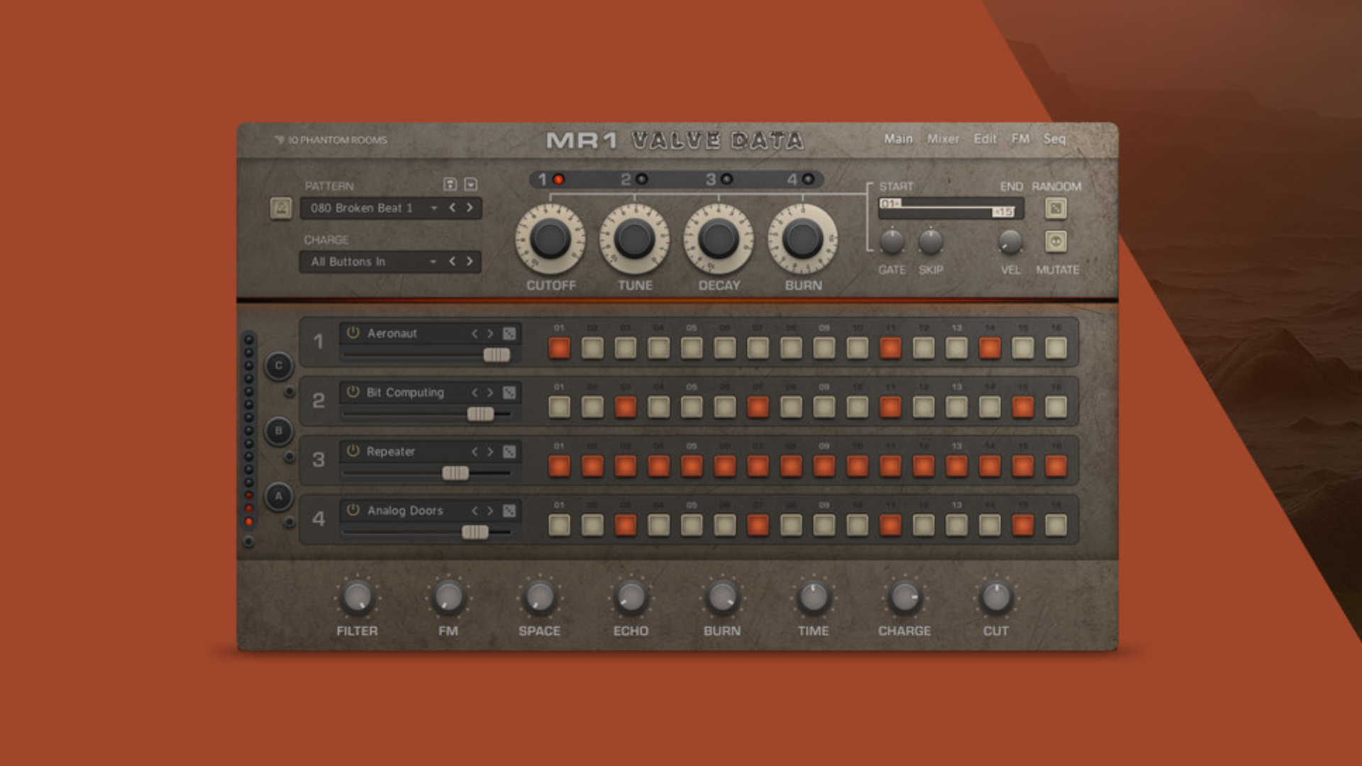 10 Phantom Rooms sort MR1 Valve Data - Audiofanzine
