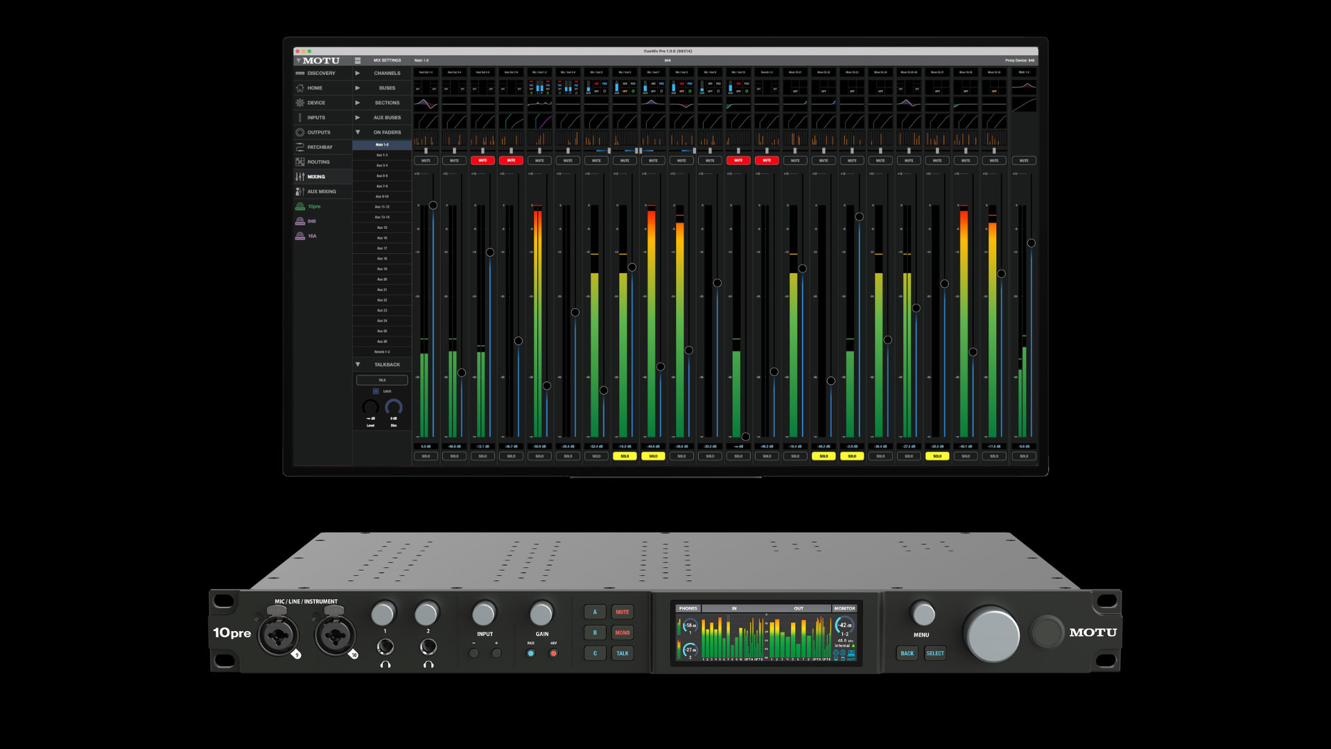 Motu Software Interface MOTU dévoile l’interface 10pre - Audiofanzine