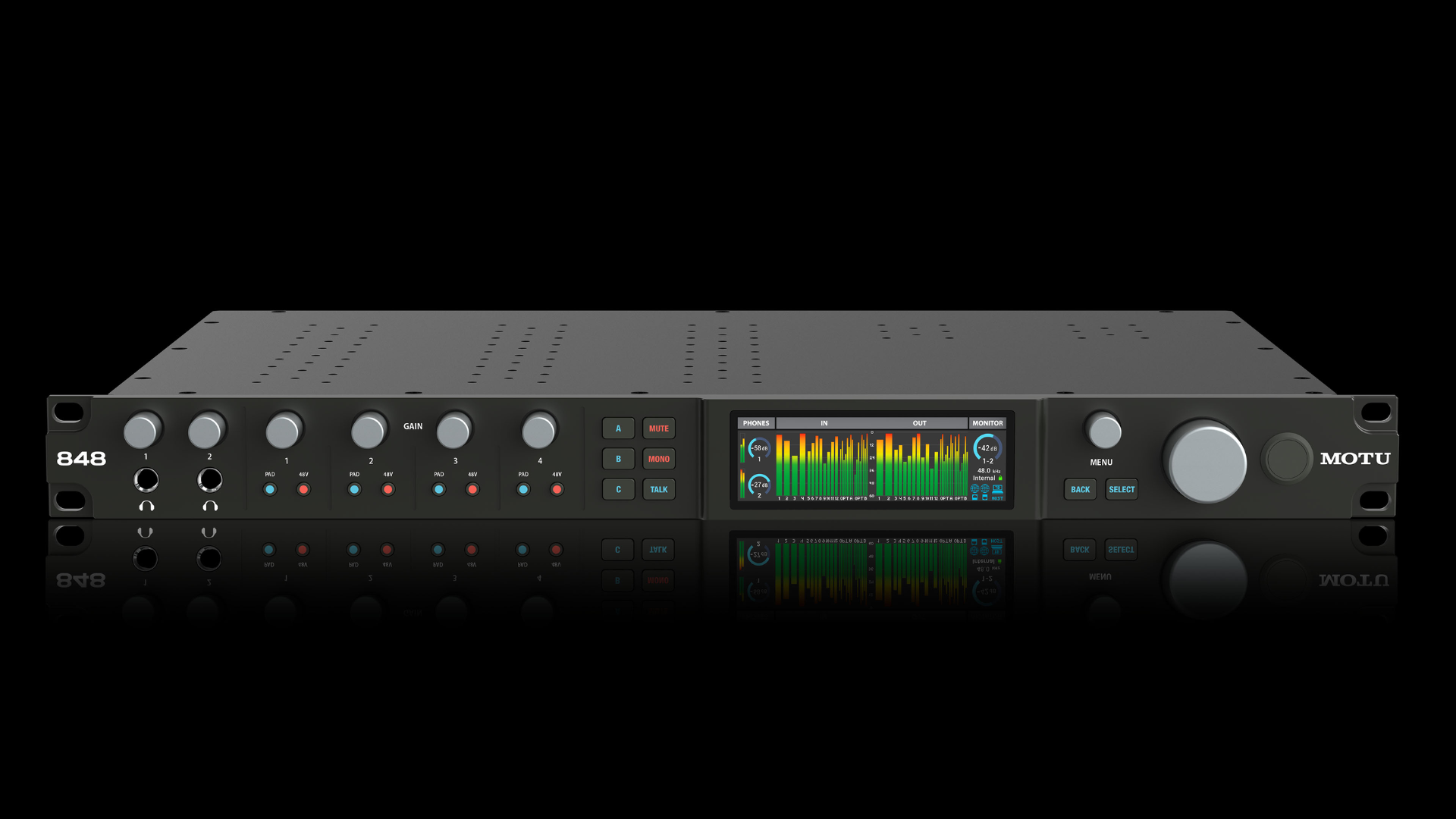 Motu Software Interface MOTU dévoile l’interface 848 - Audiofanzine