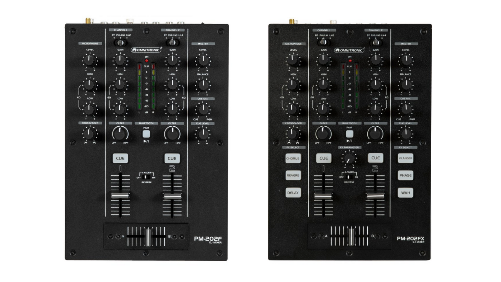 Omnitronic dévoile les consoles DJ PM-202F et PM-202FX - Audiofanzine