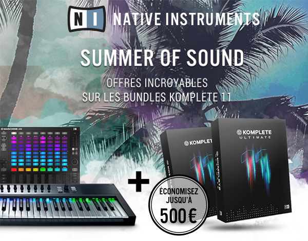 Promotion Native Instruments Summer of Sound sur les bundles de plug ...