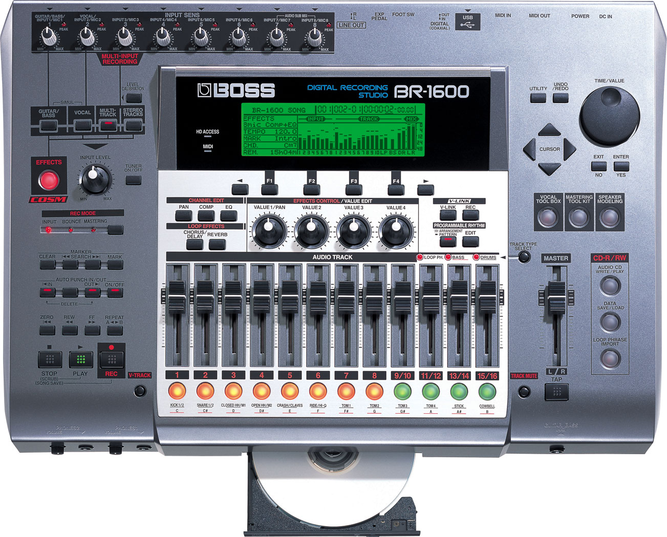 BOSS デジタルレコーディングスタジオBR-1600CD - 配信機器・PA機器 ...