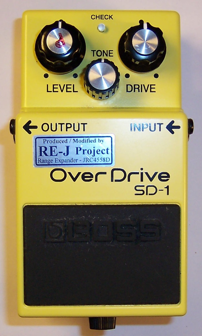 SD-1 SUPER OverDrive - 808 silver mod - Modded by Analogman 