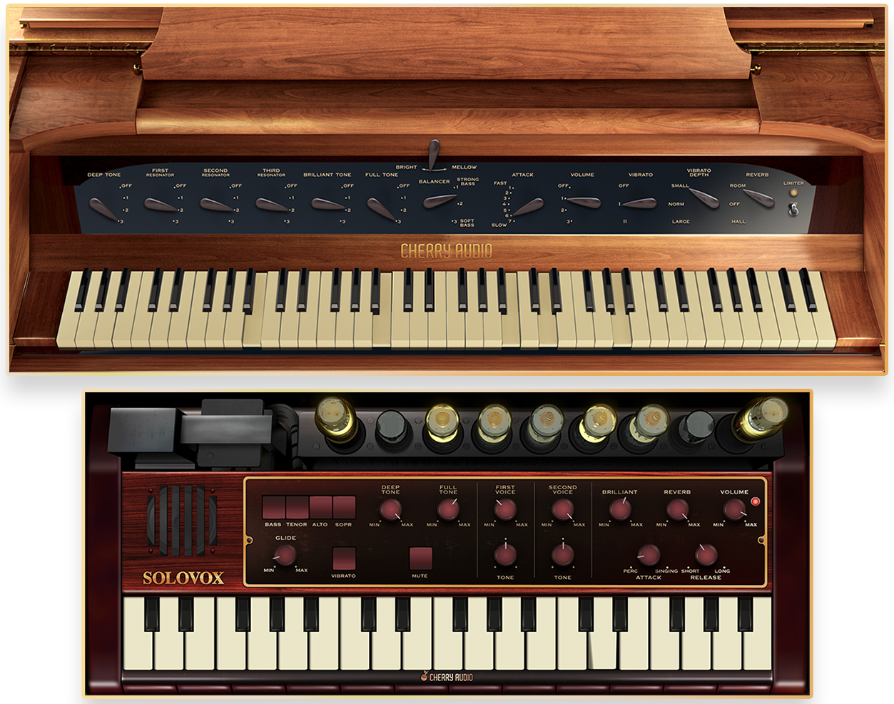 Novachord Solovox Cherry Audio Novachord Solovox Audiofanzine