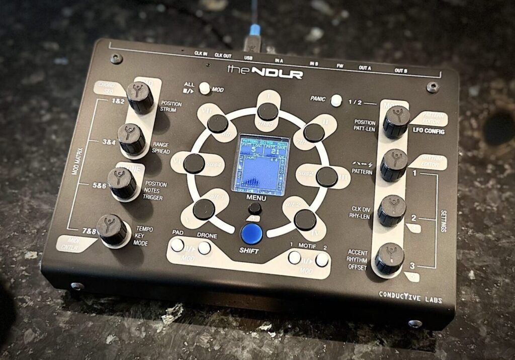 Conductive Labs The NDLR V2 Four-track MIDI Interval Sequencer ...