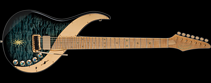 Uli Jon Roth Sky 7-String - Trans Blue Dean Guitars - Audiofanzine