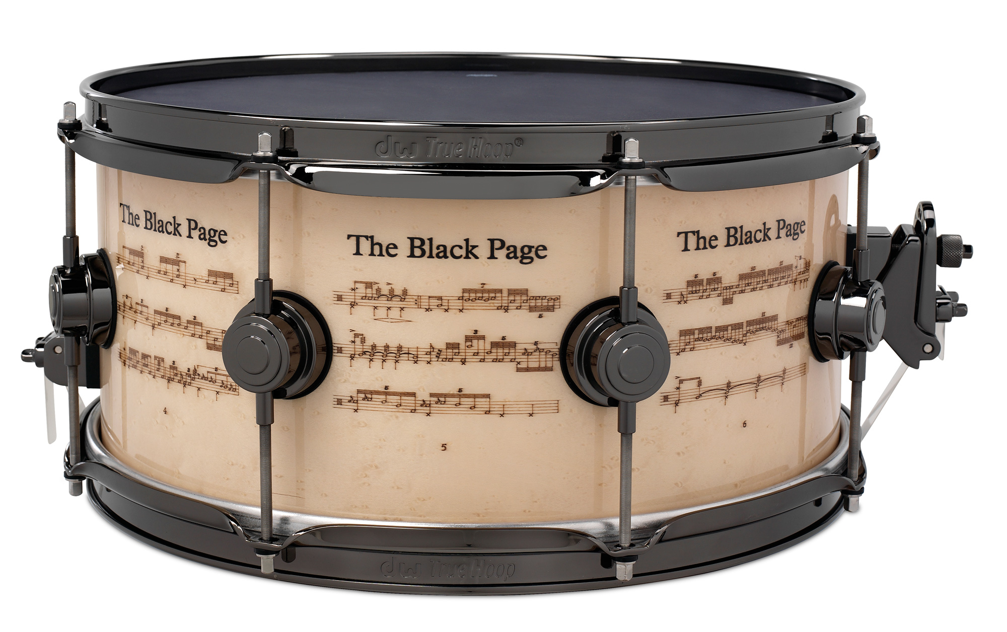 DW Drums The Black Page Icon Caisse Claire Signature Terry Bozzio 