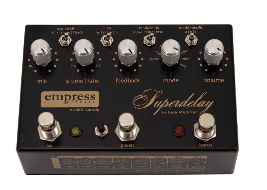 Superdelay Vintage Modified Empress Effects Audiofanzine