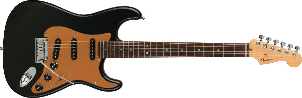 Manche de guitare en érable 24 frettes 64,8 cm avec écrou de verrouillage à  tête banane, incrustation à points sur le manche de guitare