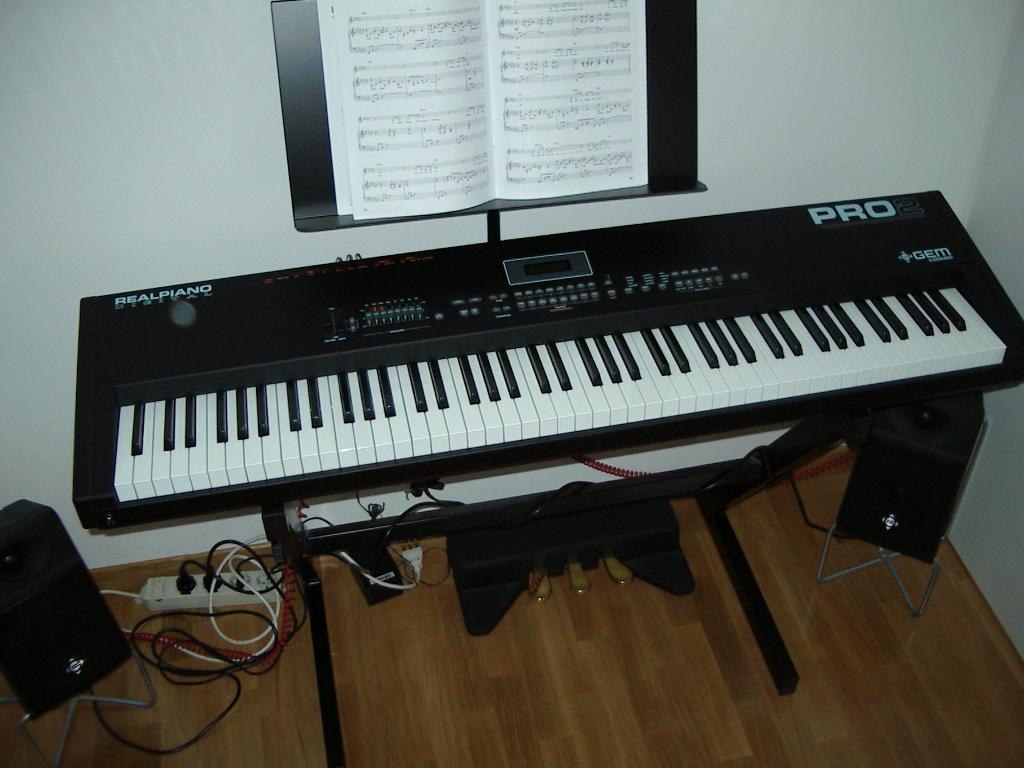 General Music GEM Pro 1 Real Piano Digital Keyboard - AS IS