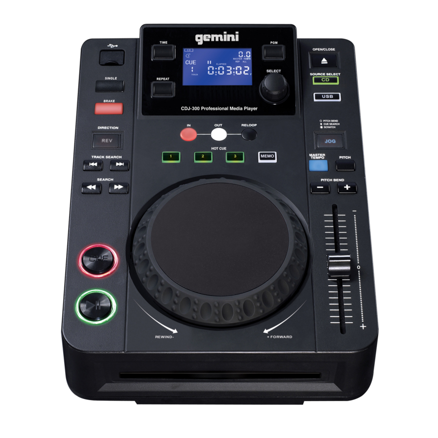 User reviews: Gemini DJ CDJ-300 - Audiofanzine