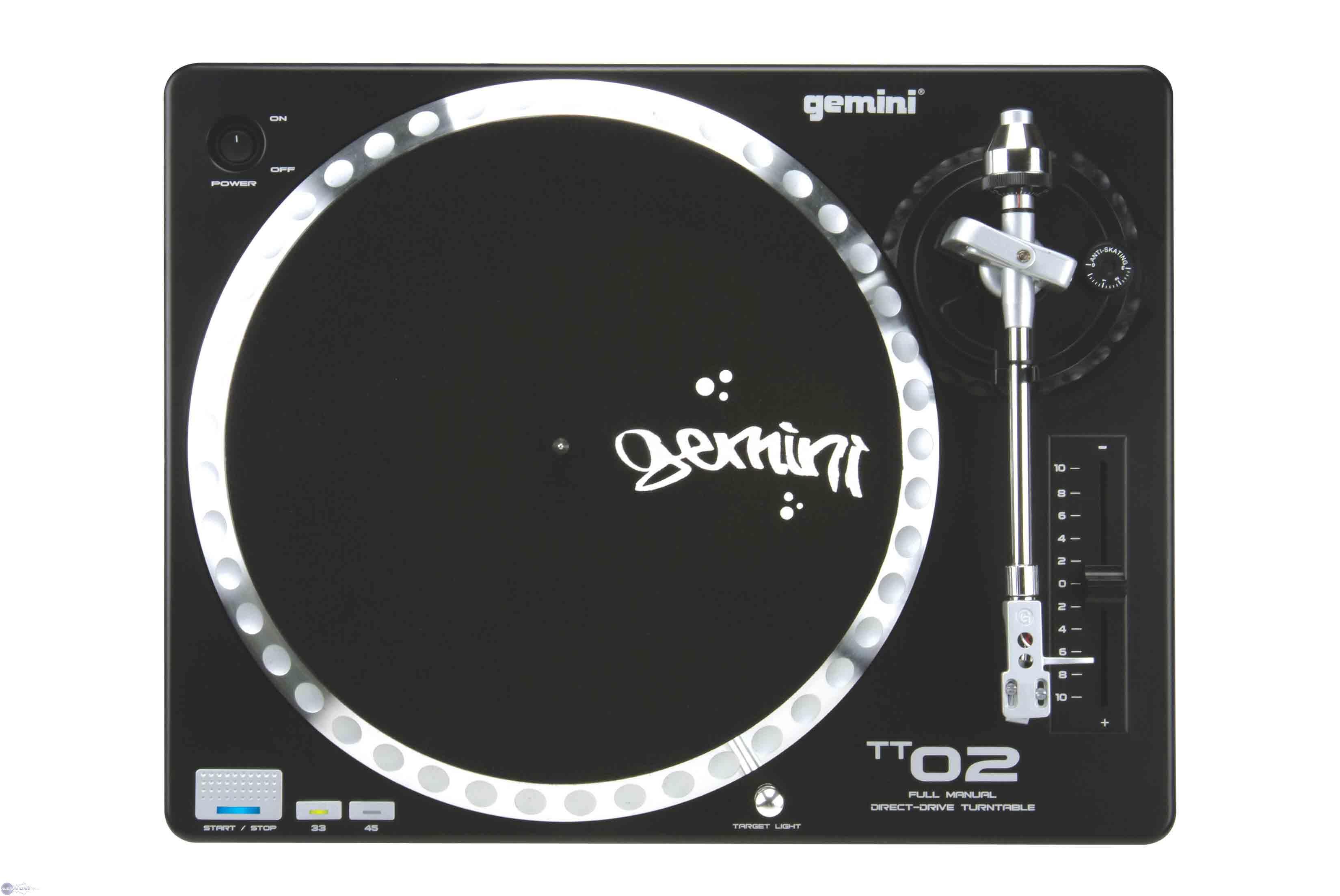 Avis d'utilisateurs : Gemini DJ TT 02 - Audiofanzine